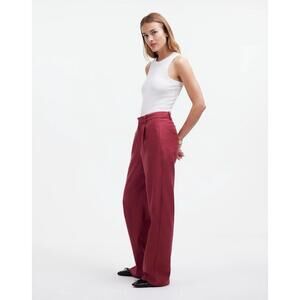 Madewell‎ Women’s Slouchy Straight Drapey Twill Mid Rise Slouchy Trousers NEW Sz